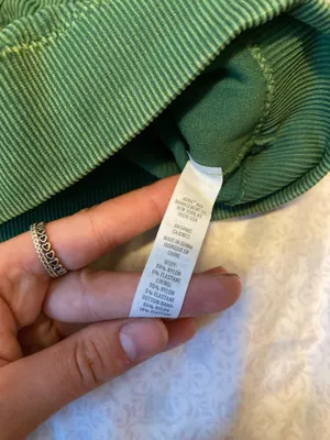 Aerie green ribbed crop top thumbnail 9