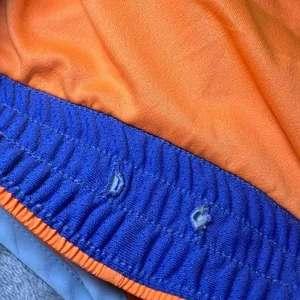 Nike Dri-FIT Womens Size Medium Running Shorts Orange‎ Blue Athletic Gym Workout thumbnail 11
