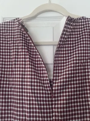 Gingham dress Purple Size 14 thumbnail 3