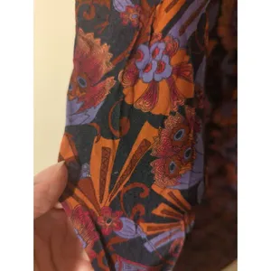 RTR Tanya Taylor Zoe Red Floral Ruched Mock Neck Long Sleeve Maxi Dress Sz Small thumbnail 12