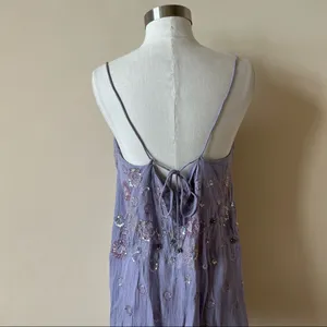 Free People Lavender Embroidered Dress thumbnail 5