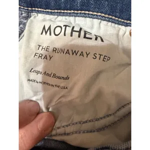 MOTHER The Runaway Step Fray Jeans 29 Leaps & Bounds Flare Raw Hem thumbnail 10