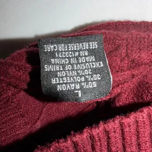 Harper & Ivy Boston Cable Knit Sweater Large Maroon Varsity Preppy Cropped Retro thumbnail 4