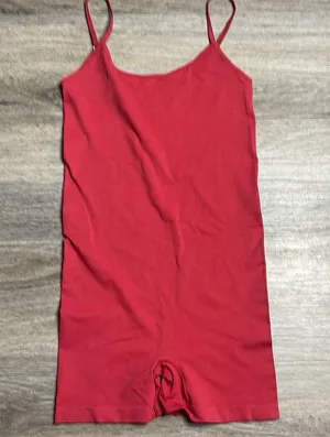 Free People Cherry Red Boy-short Bodysuit thumbnail 6