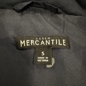 J Crew Mercantile Navy Blue Quilted Puffer Vest Size S Full Zip Equestrian NEW thumbnail 5