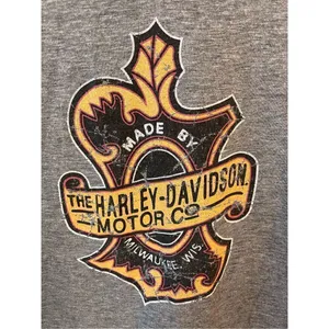 Harley Davidson V-neck T-shirt size large Oak Canyon Ranch California (3571) thumbnail 2