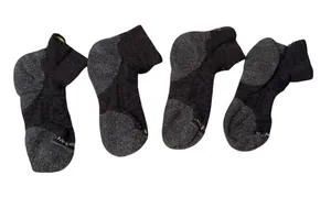 Smartwool PhD Ankle Socks Womens M Gray Excellent Merino Wool 2 Pair Lot thumbnail 1