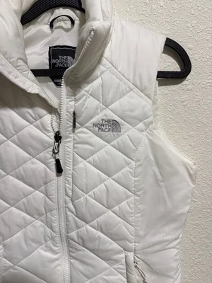 The North Face Thermoball‎ Eco Puffer Vest Womens XS White Quilted Full Zip thumbnail 7
