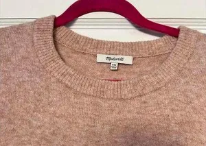 Madewell Gladwell Balloon Sleeve Pink Pullover Sweater size XXS thumbnail 2