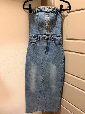 Princess Polly Denim Maxi Dress thumbnail 2