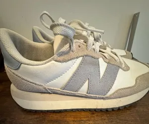 New Balance 237 Cream and Gray sneakers thumbnail 1