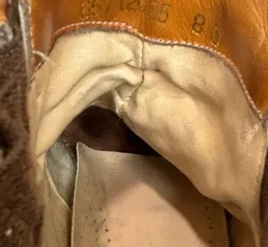 Vintage Father & Son Tan Brown Distressed Leather Old West Cowboy Boots Size 8 D thumbnail 8