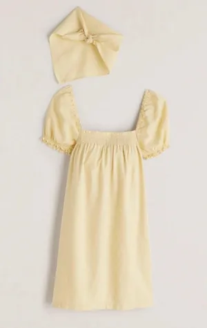 Abercrombie Puff Sleeve Dress and bandana thumbnail 1