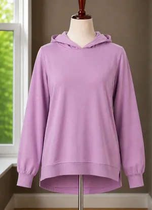 Peter Millar Women Lava Wash Sweet Pea Cotton Modal Hoodie Size Small New in Bag thumbnail 1