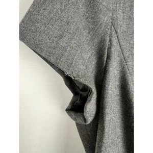 Ralph Lauren Grey Virgin Wool Blend Notched V-Neck Sheath Dress Size 4 thumbnail 15