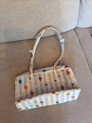 BAGGU Regular Bowler Bag- Picnic Stripes Miffy thumbnail 7