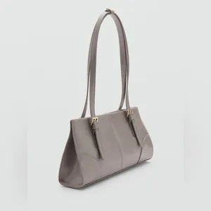Mango MNG - gray top handle shoulder faux leather bag thumbnail 3