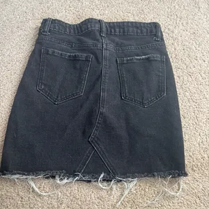 Black distressed grunge skirt thumbnail 2