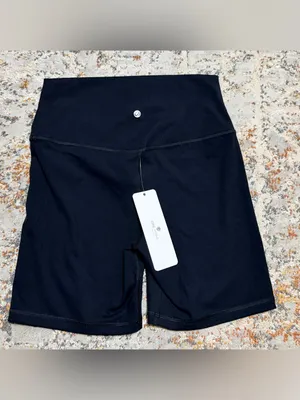 CRZ YOGA Butter Luxe High Waisted Biker Shorts Medium black thumbnail 3