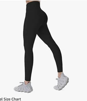 NEW Black Sunzel Workout Leggings High Waist Tummy Control L 28” inseam thumbnail 5