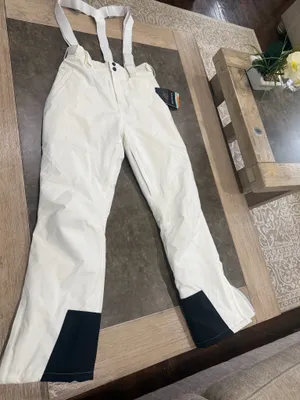HOTIAN Women's Winter Ski Trousers, White thumbnail 6