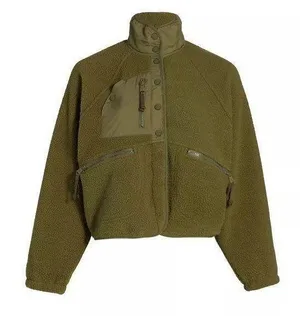 Movement Hit The Slopes Fleece Jacket | Army Green thumbnail 1