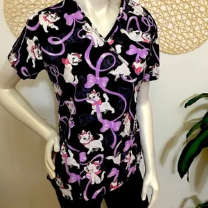 Disney Aristocats Scrub Top! 2 pocket‎ thumbnail 4