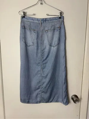 Rag & bone Miramar liquid faux denim midi skirt. 28 thumbnail 5