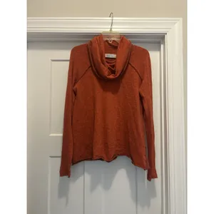 Free People Beach Cocoon Cowl Neck Tunic Orange Size Small Boho Comfort Casual thumbnail 2