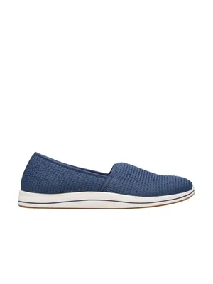 NWT Clarks Breeze Stretch Cloudsteppers Slip-On Loafer 26182066 Navy Blue 6W thumbnail 2