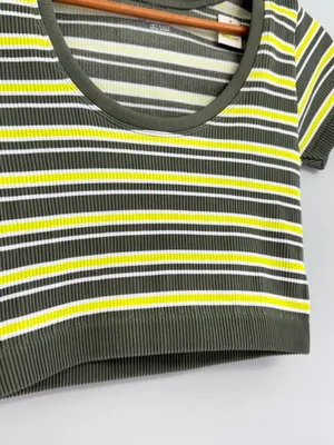 OFFLINE by Aerie seamless striped top NWT thumbnail 5