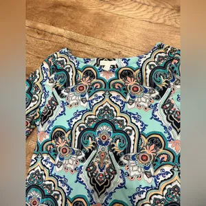 Charter Club Multicolor Paisley Top thumbnail 2