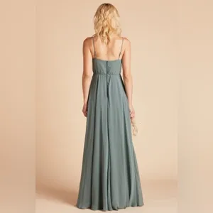BIRDY GREY Kaia Chiffon Dress In Sea Glass thumbnail 3
