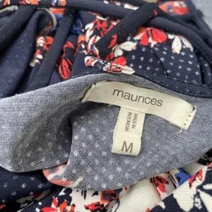 Maurices Sundress Size Medium Strappy Handkerchief Hem Boho Romantic Vacation thumbnail 9