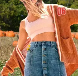 Aerie Cardigan Size S (22”Pit to Pit) Pumpkin thumbnail 1