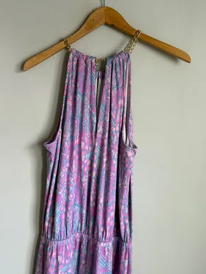 Lilly Pulitzer Bowen Jumpsuit in Pink Sorbet High Altitude print Large thumbnail 9