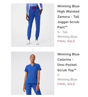 winning blue small figs small tall bottoms  thumbnail 2