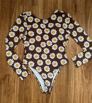 SheIn Daisy Rash Guard Swimsuit thumbnail 1