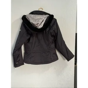 Spyder XTL Ladies Women Full-Zip Jacket Black soft shell ski snow Size 10 thumbnail 4