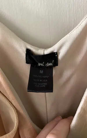 Silk Dress Tan Size M thumbnail 3