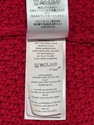 Polo Ralph Lauren Red Cable Knit Sweater thumbnail 9