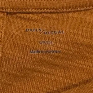 Anthropologie Daily Ritual Tan T-Shirt Dress Women’s Small thumbnail 3
