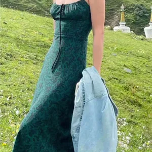 NWT Green & Black Floral Dress thumbnail 4