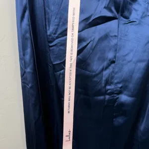 NEW Lulus Memorable Entrance Dark Blue Strapless Satin Empire Style Maxi Dress thumbnail 7