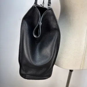 Rebecca Minkoff Black Pebble Leather Darren Tote Bag Large Shoulder Purse Lined thumbnail 3