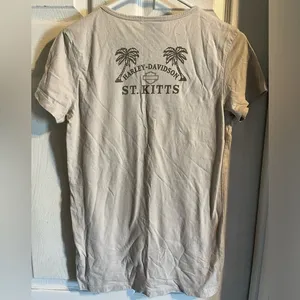 Harley Davidson Short Sleeve Tee Women’s Size XL Tan‎ Lightweight, Logo, Riding thumbnail 6