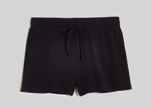Madewell • MWL Breeze Drawstring Shorts lounge pj pajama knit True Black thumbnail 4