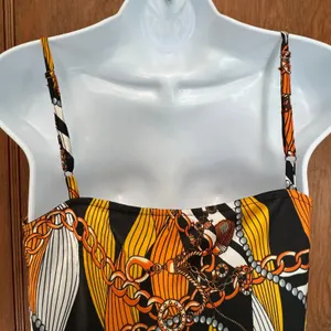 Guess Malou Cowl Satin Slip Dress S Zebra Chain Print Mini Y2K Mobb Wife‎ Bold thumbnail 4
