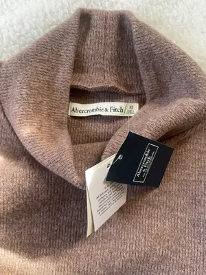 Abercrombie Exclusive Online Taupe Cozy Knit. Dress Mock Neck NWT XS thumbnail 4