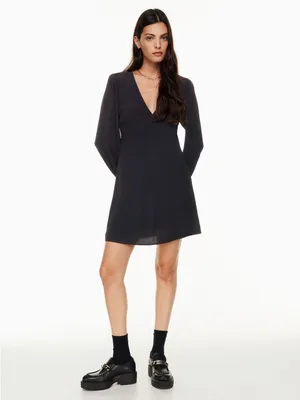 Aritzia Sunday Best Grayson Dress Little Black Dress Long Sleeve‎ Womens Size 6 thumbnail 2